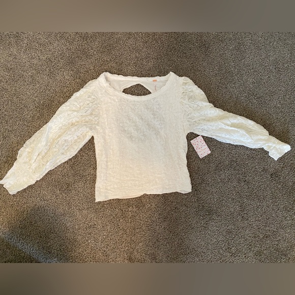 🆕 FREE PEOPLE Tea Time Cropped Top in Jasmine - Picture 6 of 11